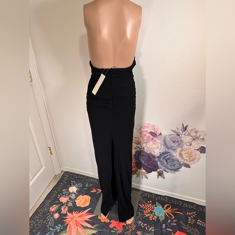 New Magda Butrym Plunging Gown in Black maxi backless strapless cutout small - Picture 8 of 16